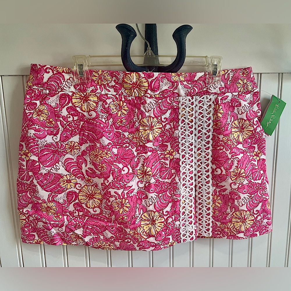 Lilly Pulitzer Jarvey Skort Chum Bucket NWT Size 14